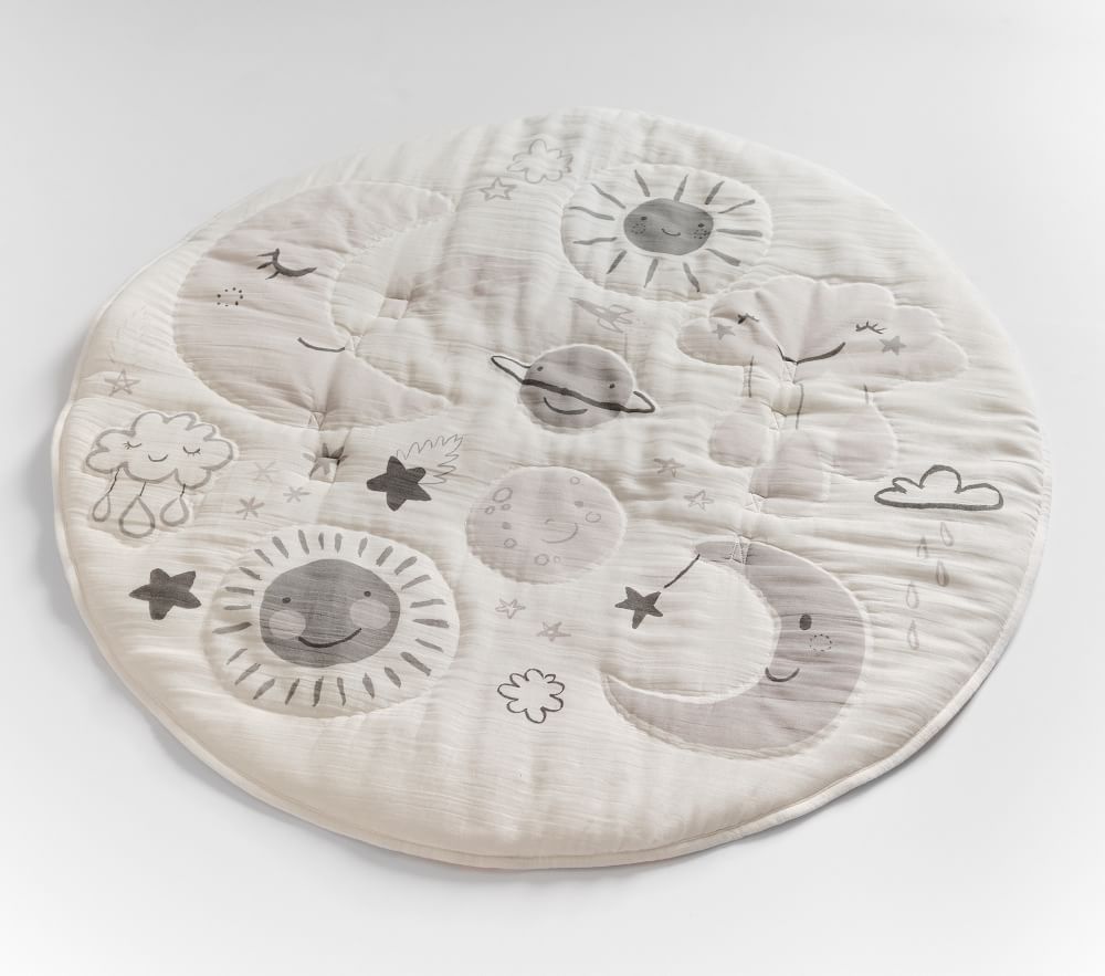 Skye Moon Stars Muslin Travel Play Mat